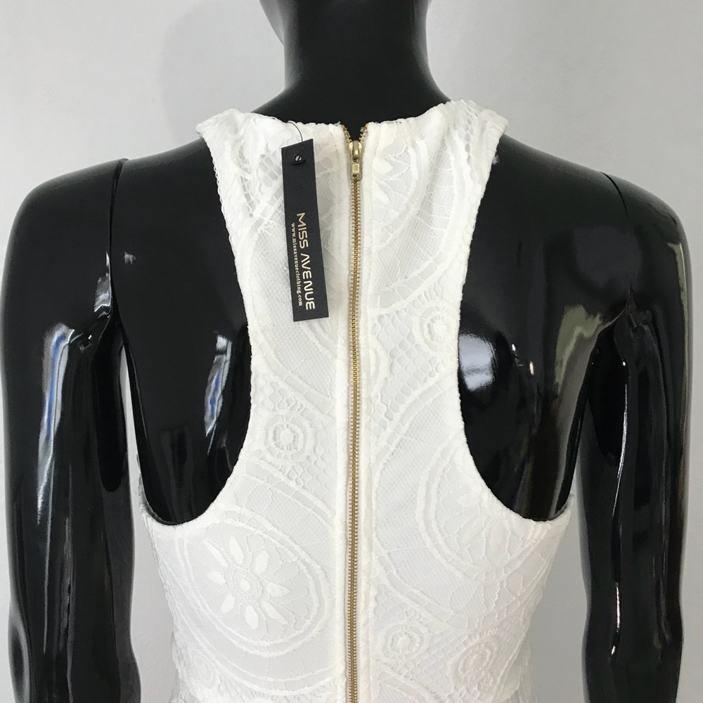 Beautiful and elegant white dress